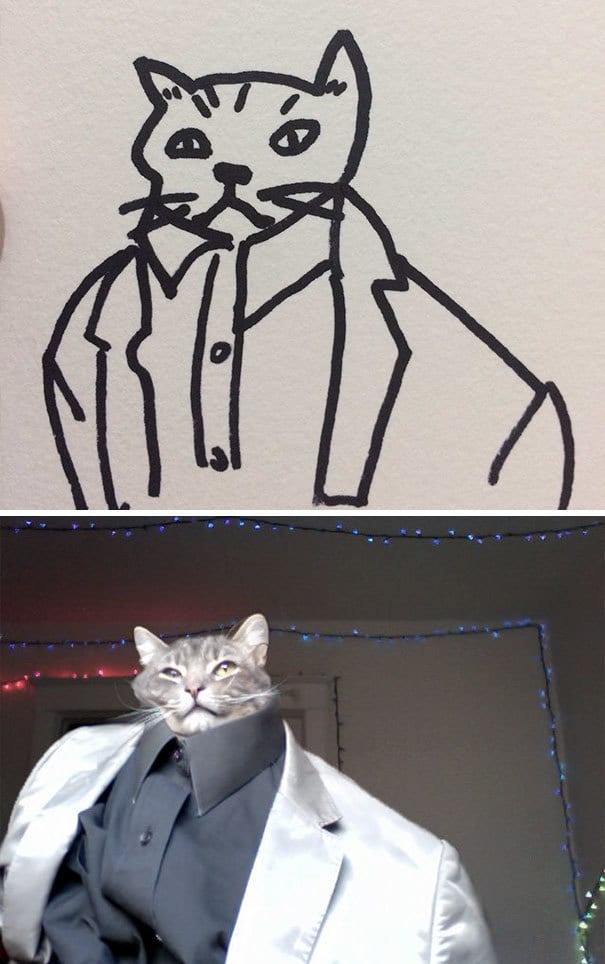 Когда ваш учитель говорит, что вы не умеете рисовать кошек, но вы с этим не согласны