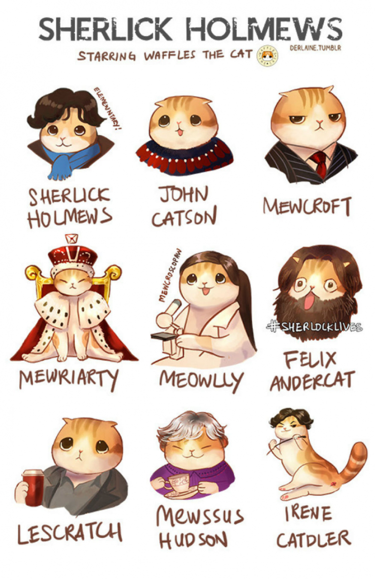 Иллюстратор показал, как бы выглядели известные персонажи, если бы были котиками