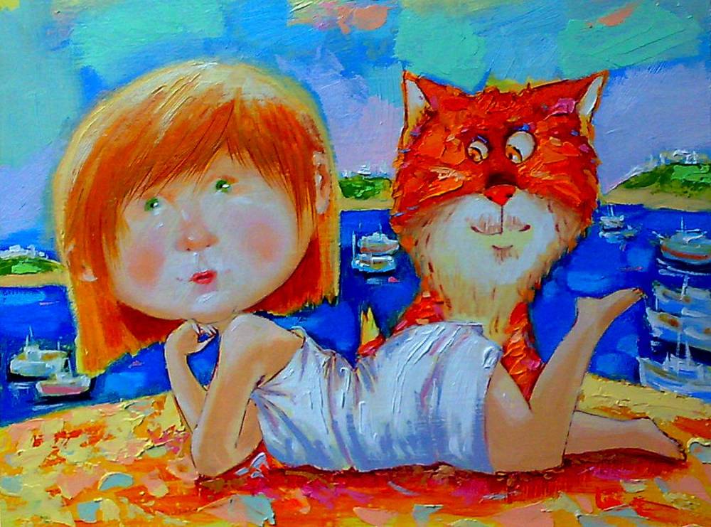 Художник Александр Черемисинов и его aнтропоморфные рыжие коты