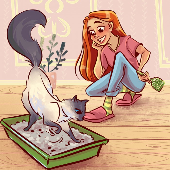 Забавные комиксы про ритуалы, которые совершает каждый котовладелец